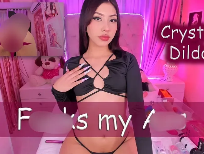 Kristalldildo fickt meinen Arsch