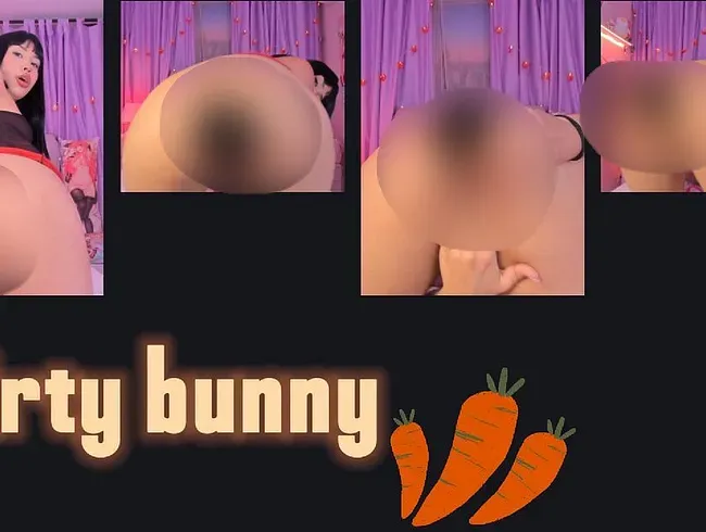 Lassen Sie dieses süße, freche und schmutzige Häschen mit seinem Schwanz spielen, Teil 3