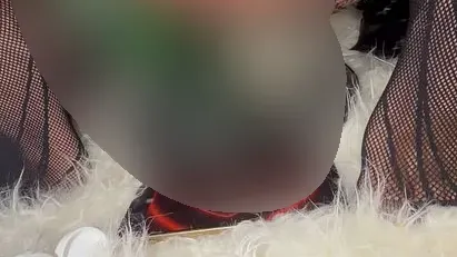 Sissy schreit !!!! Arschloch brennt und Eier voll (Dildo) - Dari_femboy Anal Video