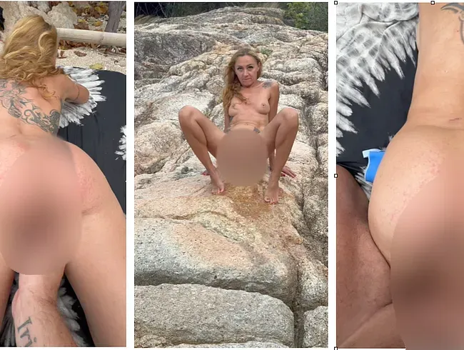 Privates public Sex-Tape aus dem Urlaub + Natursekt mit View!!