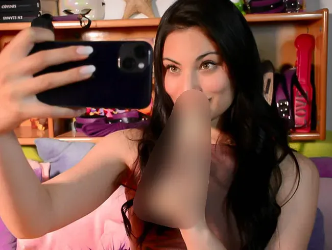 VIDEO CALL IN A VERY EROTIC AND DIRTY BLOWJOB