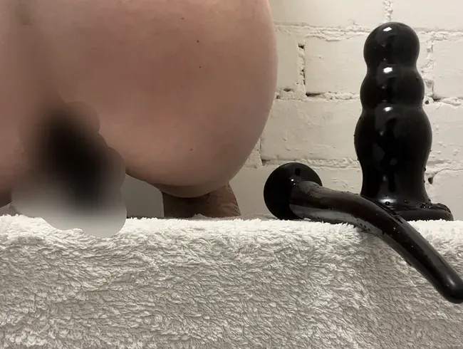 Mein Loch mit 3 verschiedenen Analplugs gefüllt