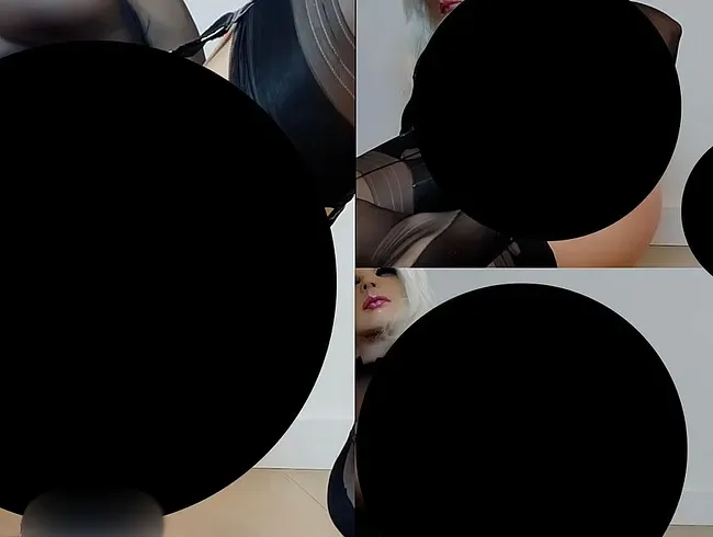 Dreckig versaute Sissy-Schlampe in heißer Action beim 8cm Dildo fick