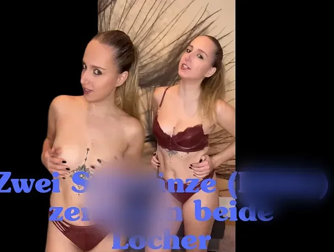 Alle Löcher vollgestopft! 2 Dildos gleichzeitig in meiner Fotze und Arschfotze - thats_lou