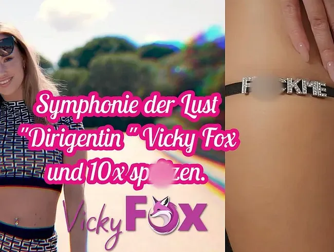 Symphonie der Lust. Dirigentin Vickyfox lässt dich 10x spritzen. Best of 2025